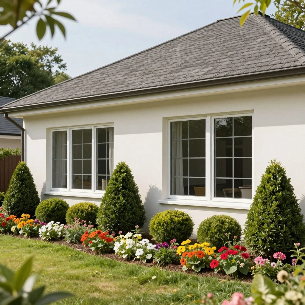 Boxwood Foundation Planting