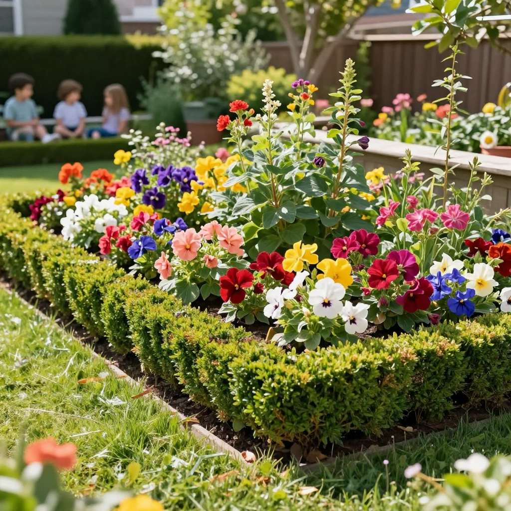 Boxwood Garden Bed Edging