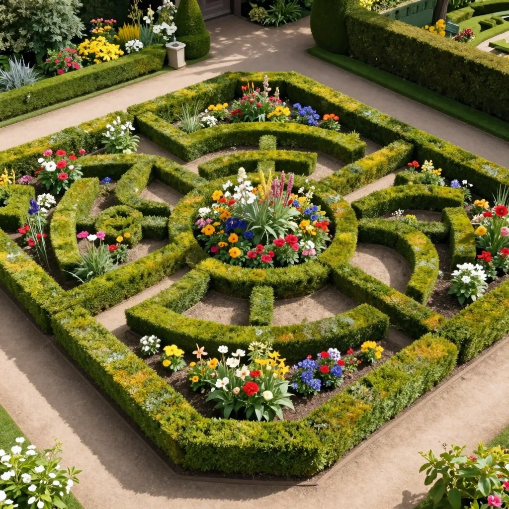 Boxwood Knot Garden