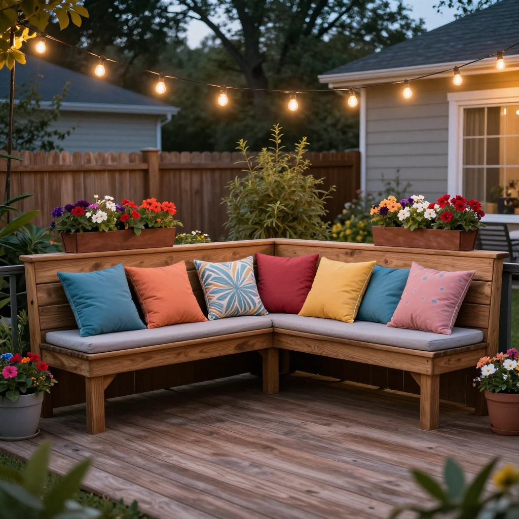 Built-In Deck Bench