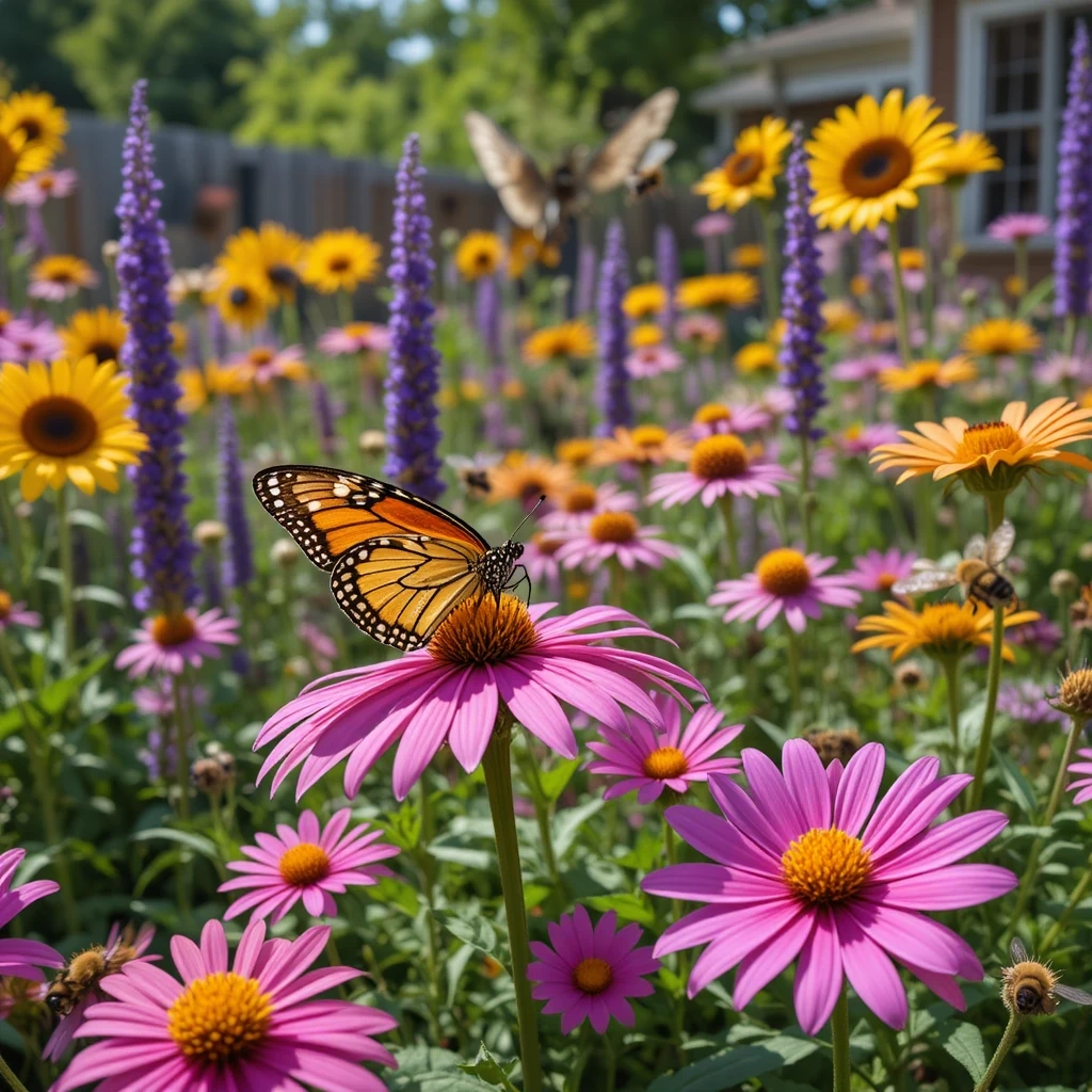 Butterfly and Bee Pollinator Garden