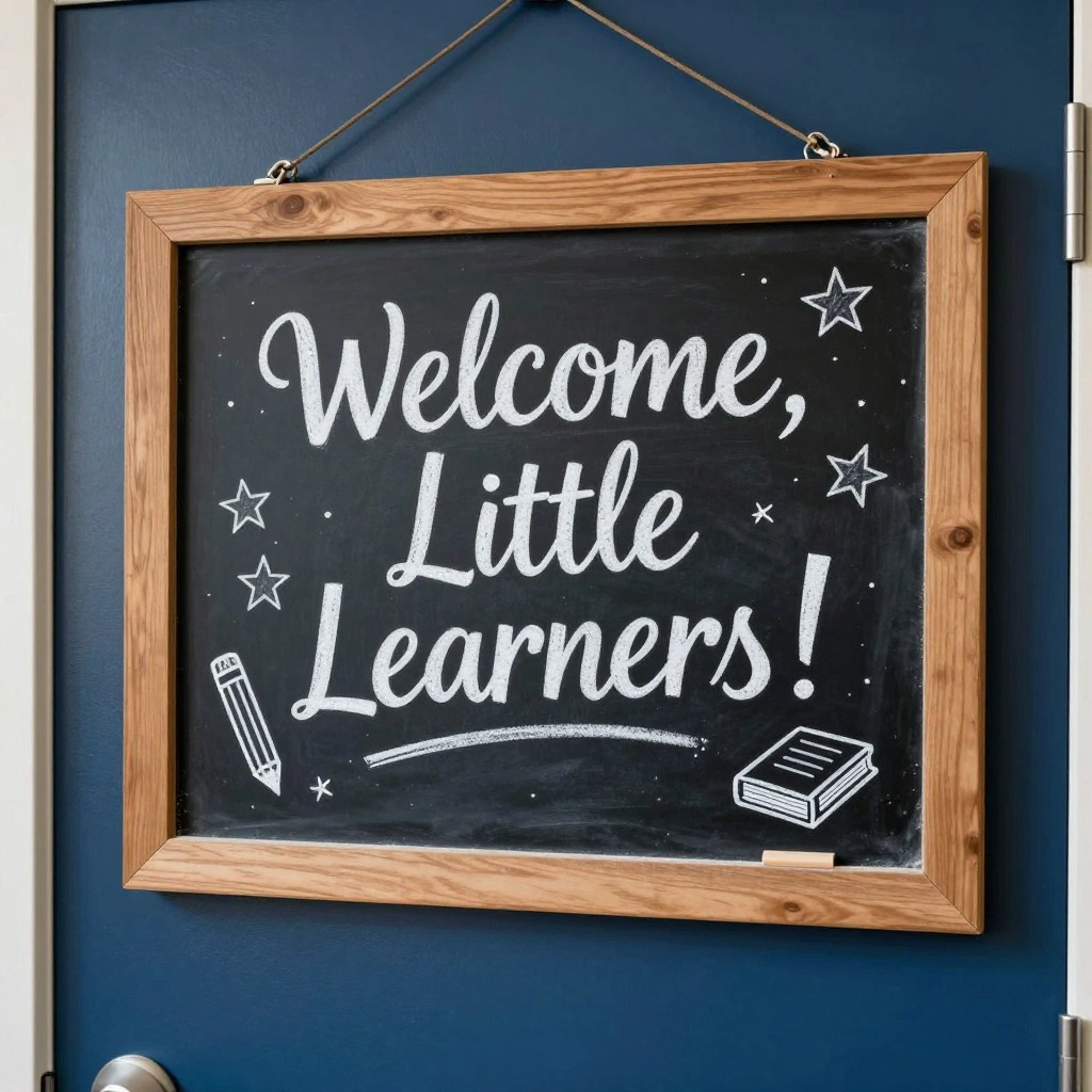 Chalkboard Sign Door Decor