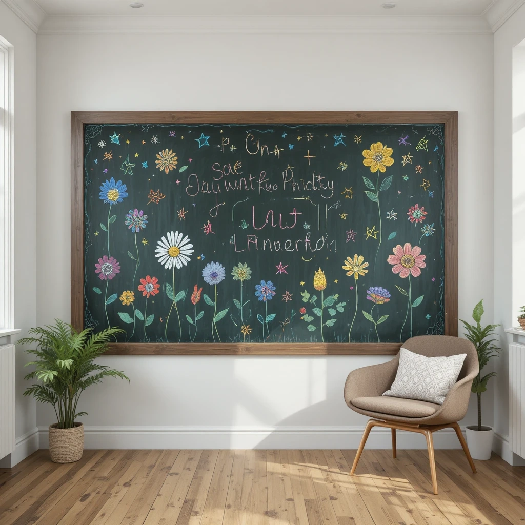 Chalkboard or Magnetic Wall Panel