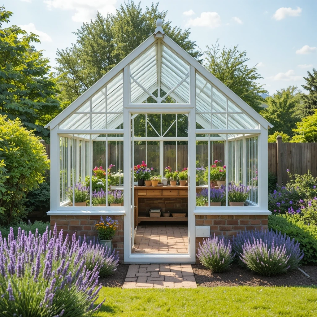 Classic Glass A-Frame Greenhouse