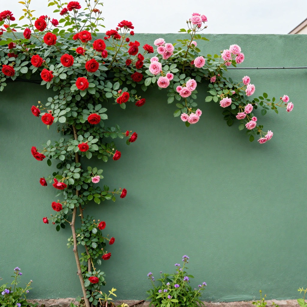 Climbing Rose Wall