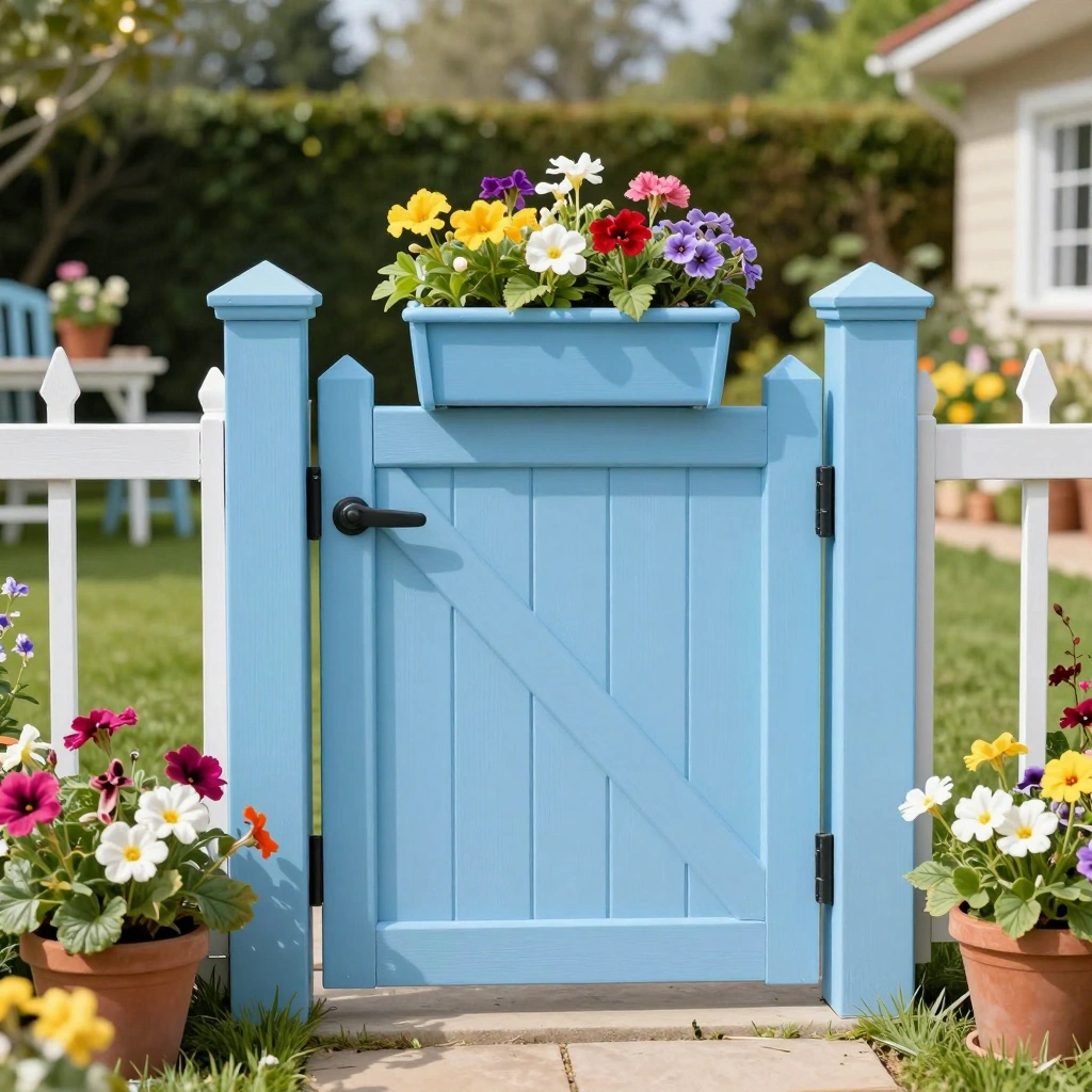 Colorful Dutch Door Gate