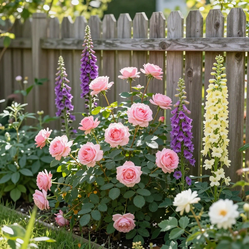 Cottage Rose Border