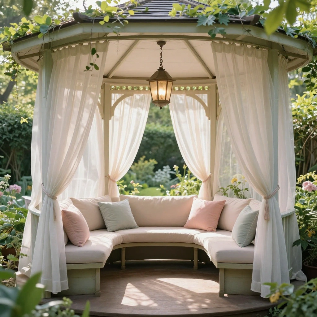Covered Gazebo Sofa Nook