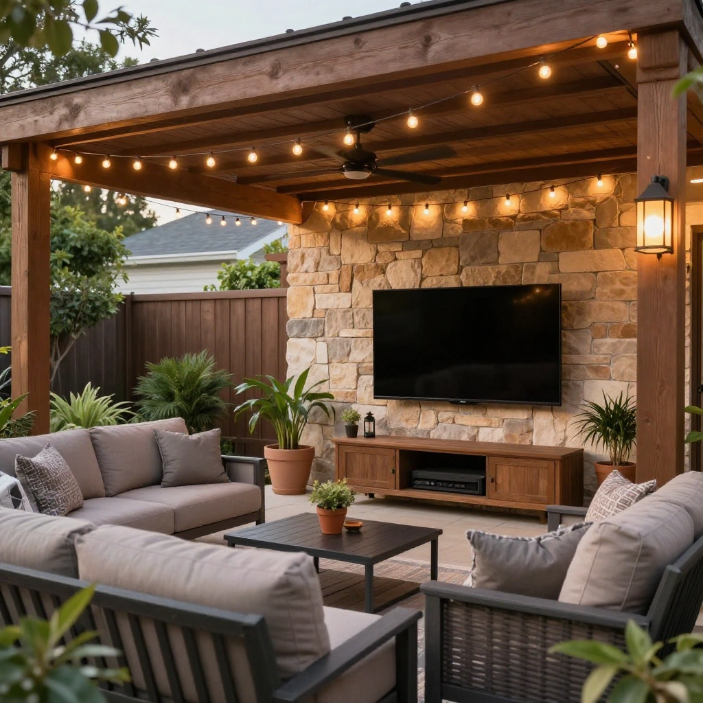 Covered Patio TV Mount