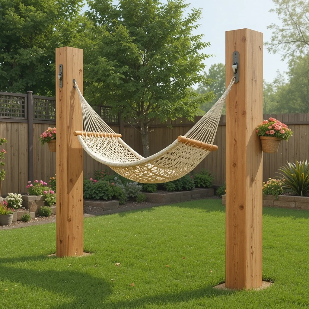 DIY Hammock Post Setup
