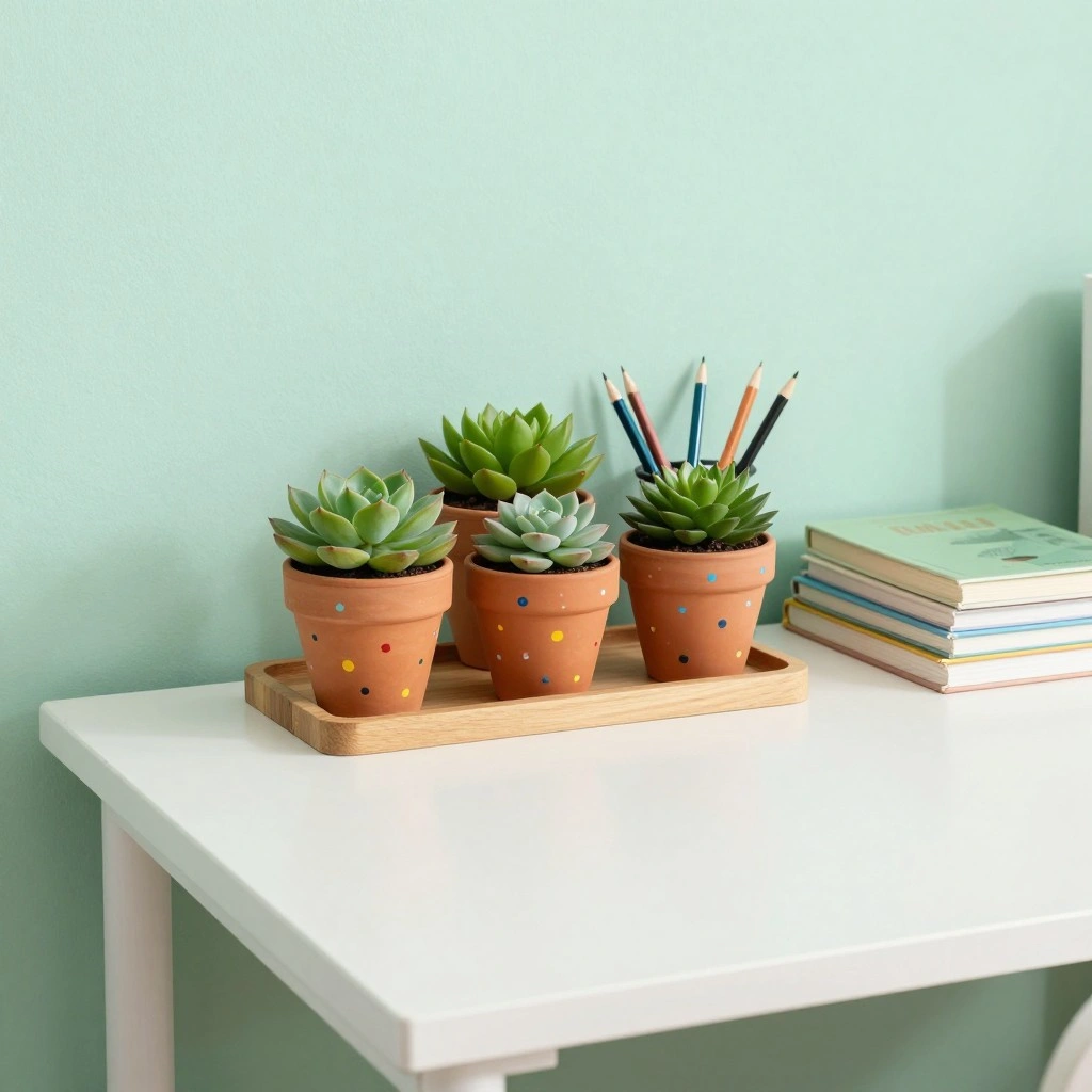Desk Plant or Succulent Display
