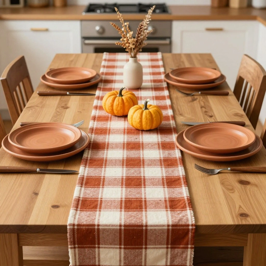 Fall Farmhouse Table Runner and Placemat Set