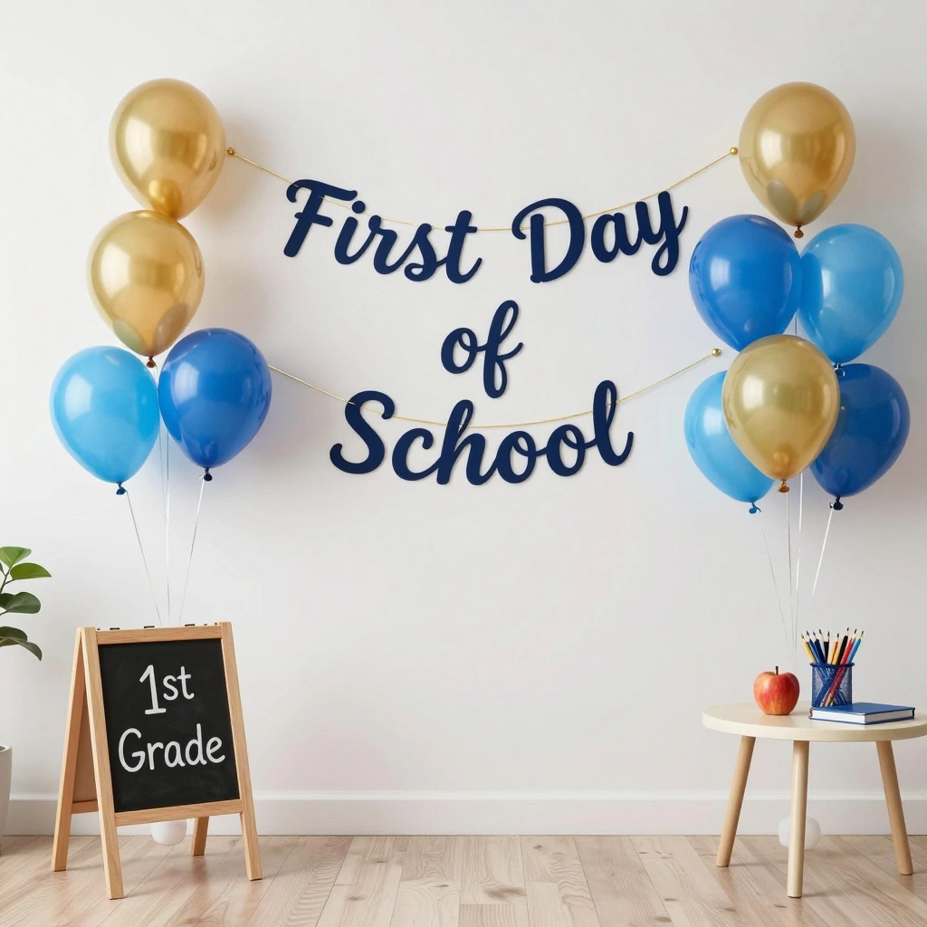 First Day of School Photo Backdrop