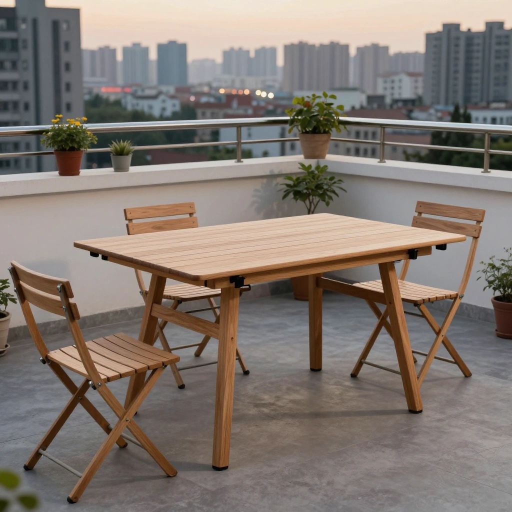 Folding & Expandable Outdoor Dining Table