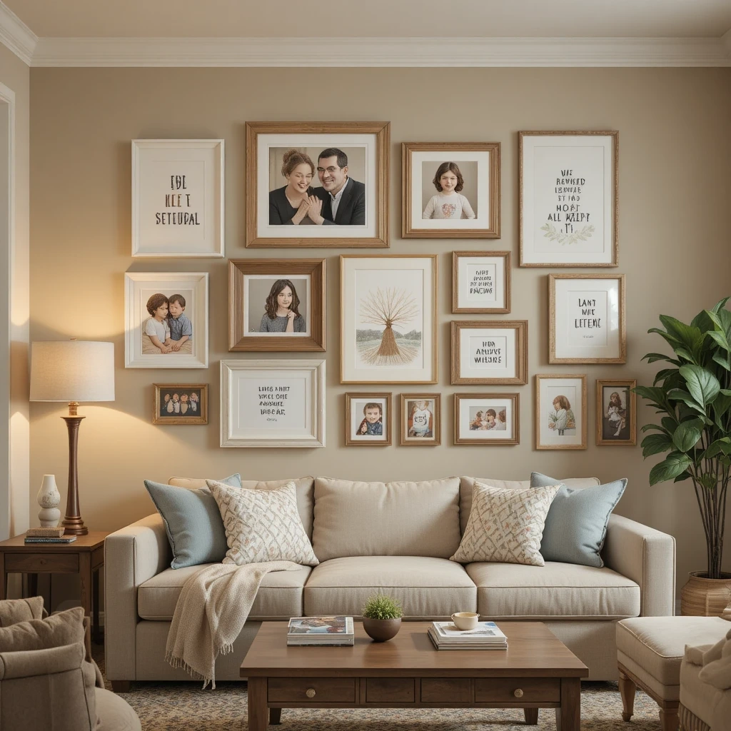 Gallery Wall with Family Photos