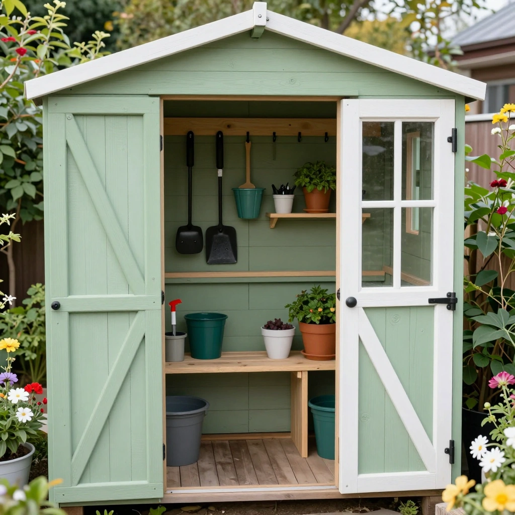 Garden Tool Storage Shed