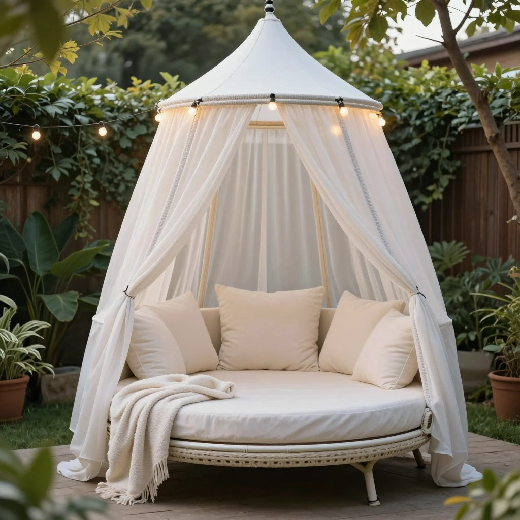 Hanging Daybed Sofa with Canopy