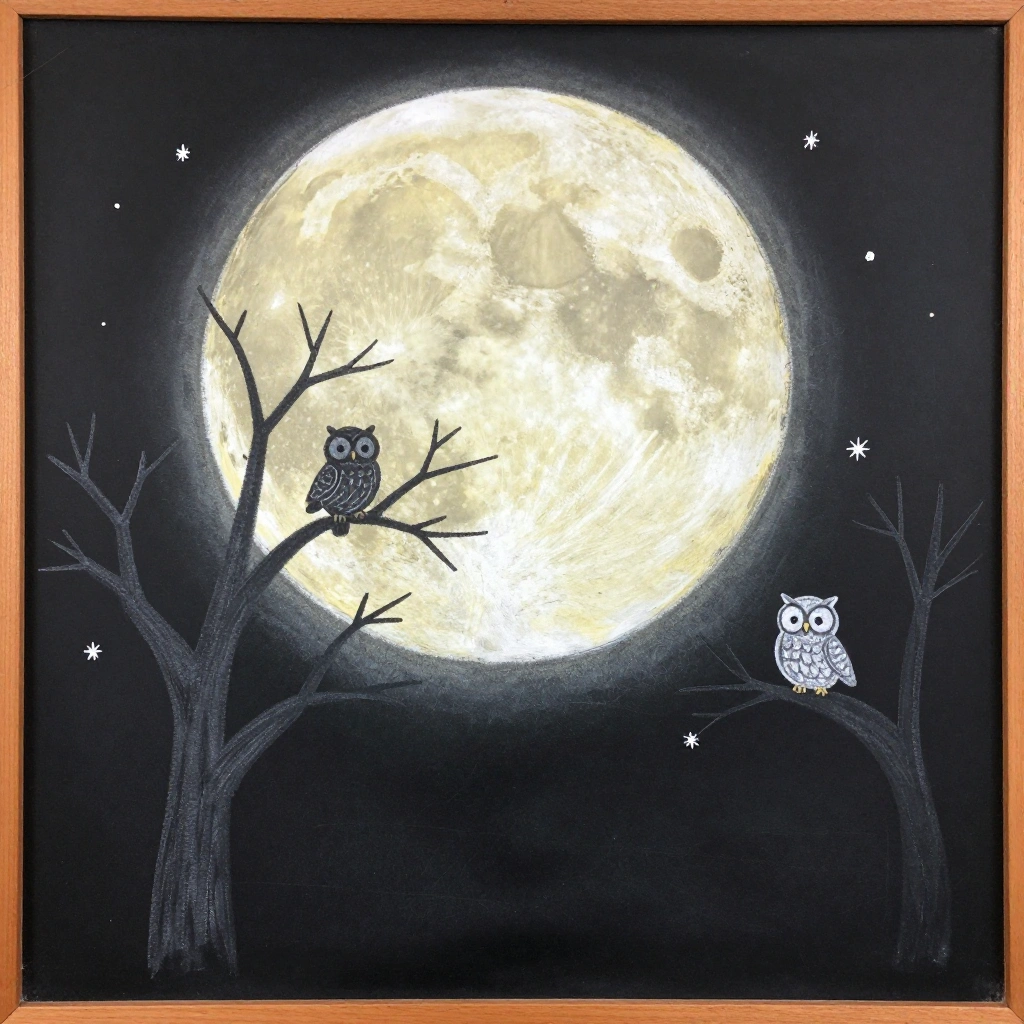 Harvest Moon Night Scene