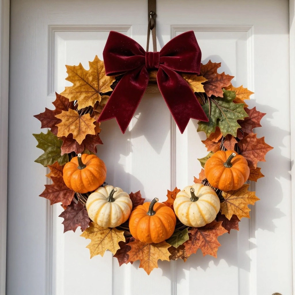 Harvest Wreath-Style Door Hanger
