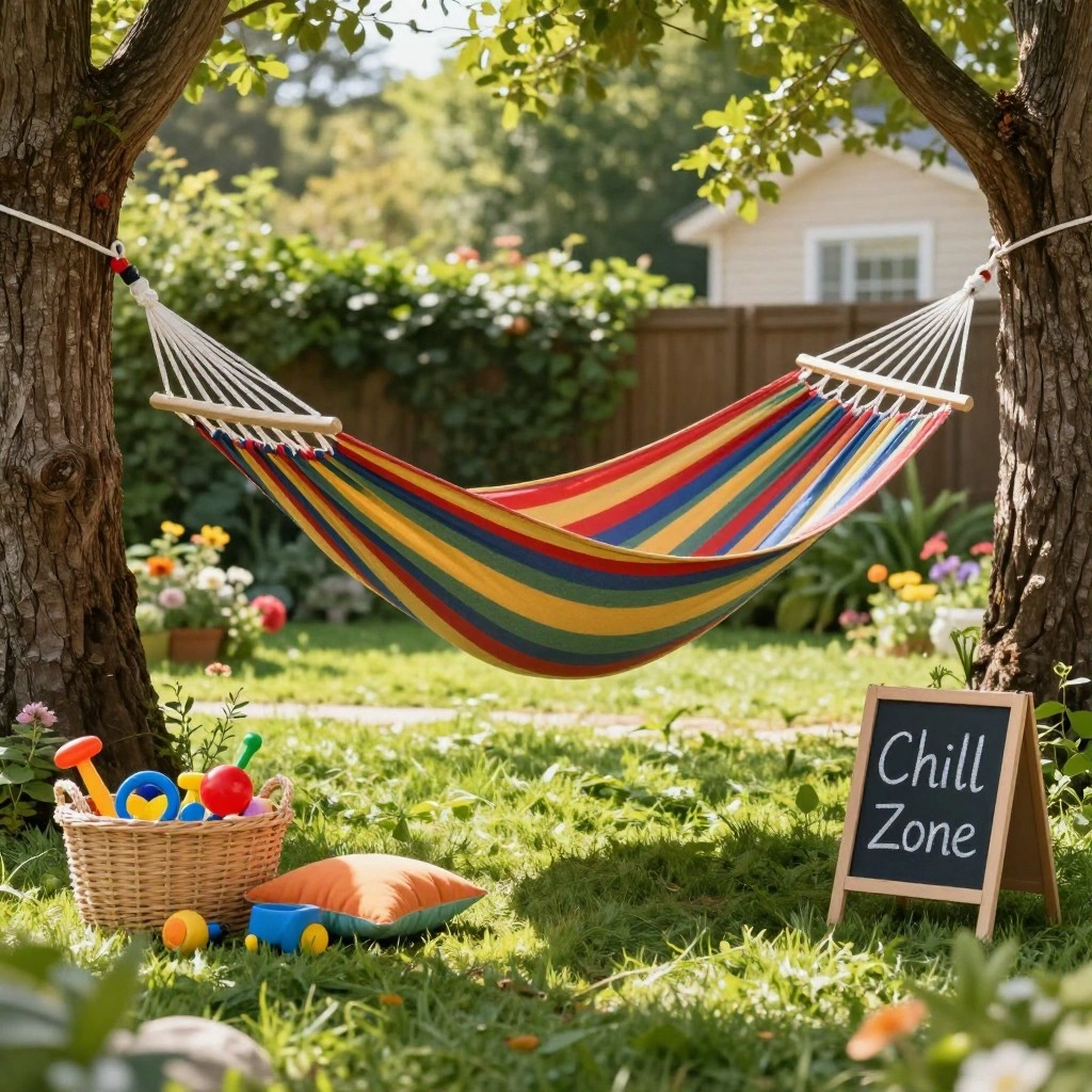 Kids' Colorful Hammock Nook