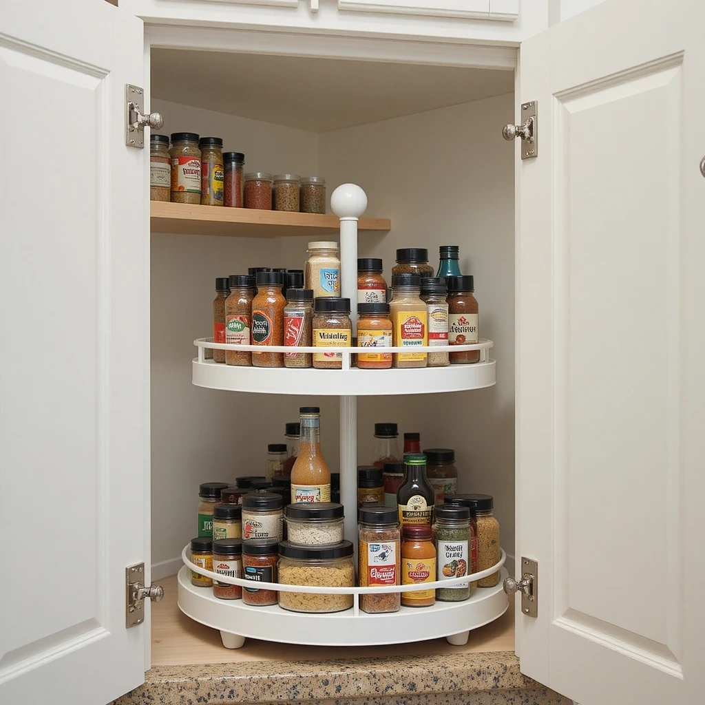 Lazy Susan Cabinet Organizer