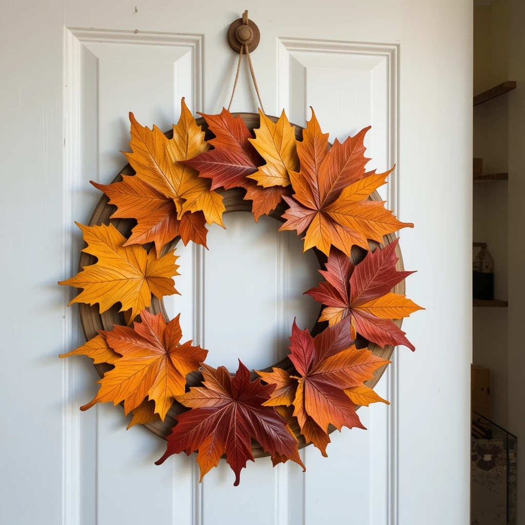 Maple Leaf Cluster Door Hanger