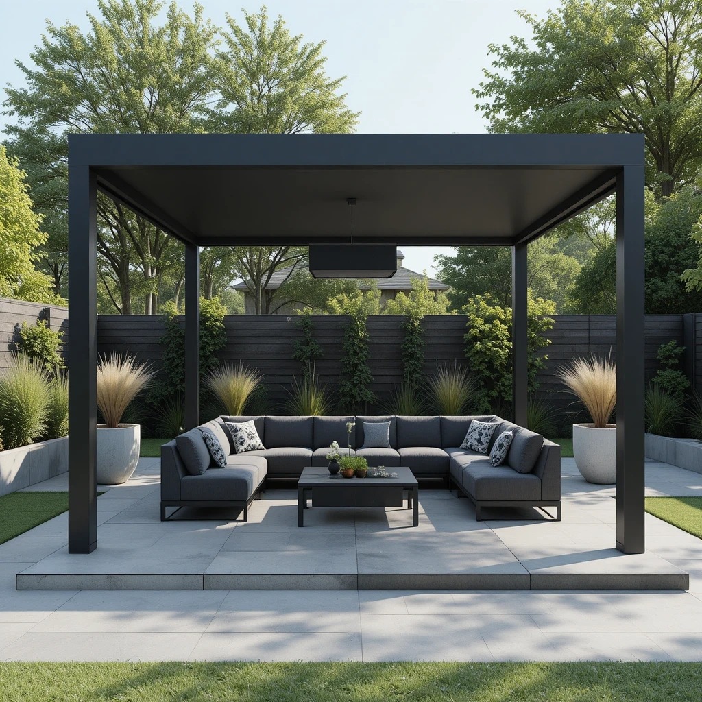 Modern Minimalist Steel Gazebo