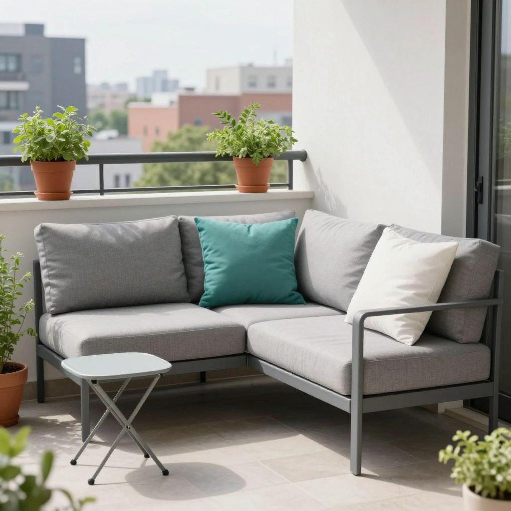 Modular Outdoor Sofa for Small Spaces