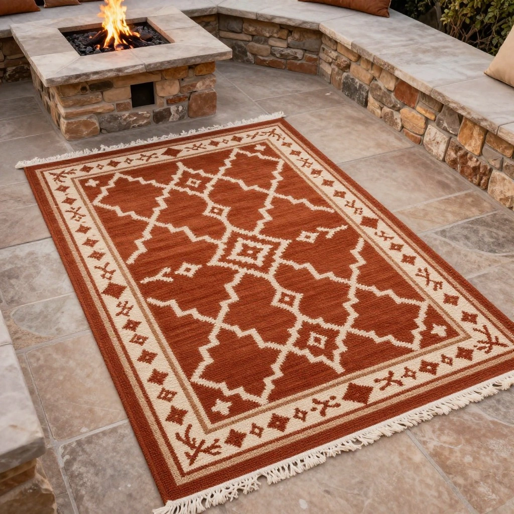 Moroccan-Inspired Outdoor Rug