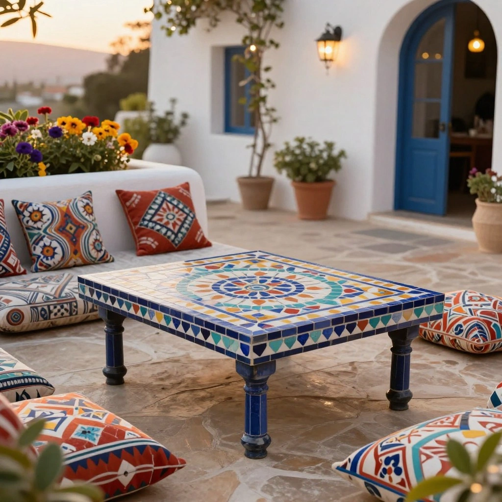 Mosaic Tile Coffee Table