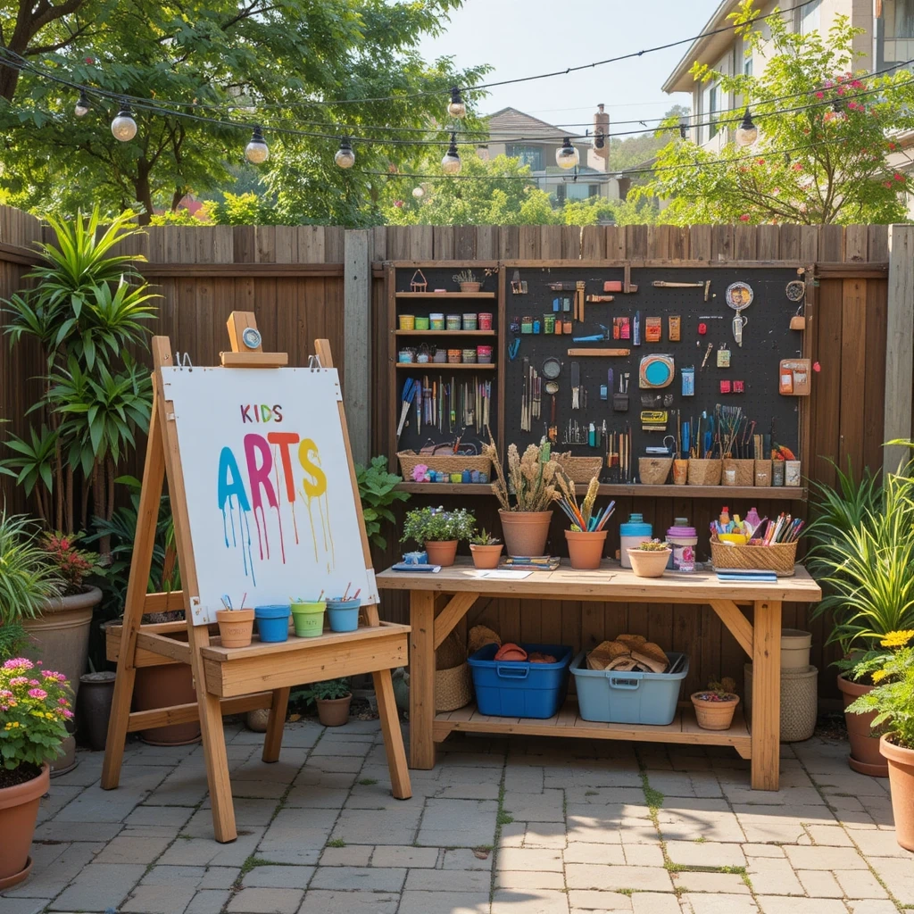 Outdoor Art & Craft Station