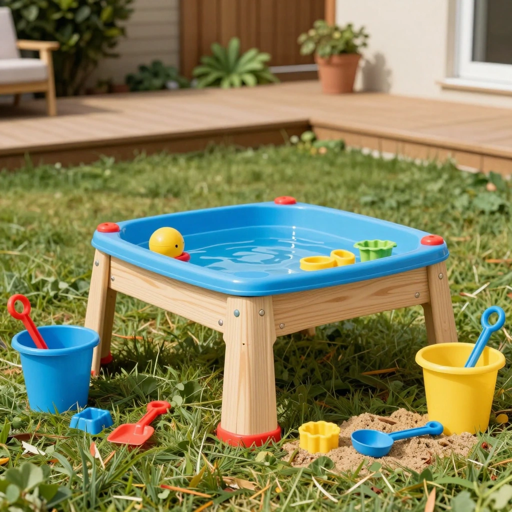 Outdoor Sandbox & Water Play Table