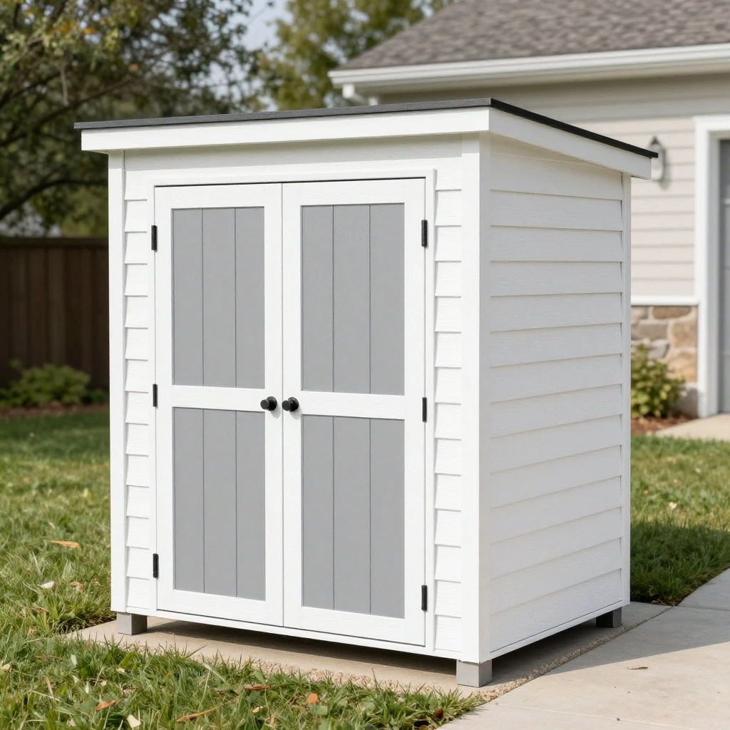 Outdoor Trash Can Storage Shed