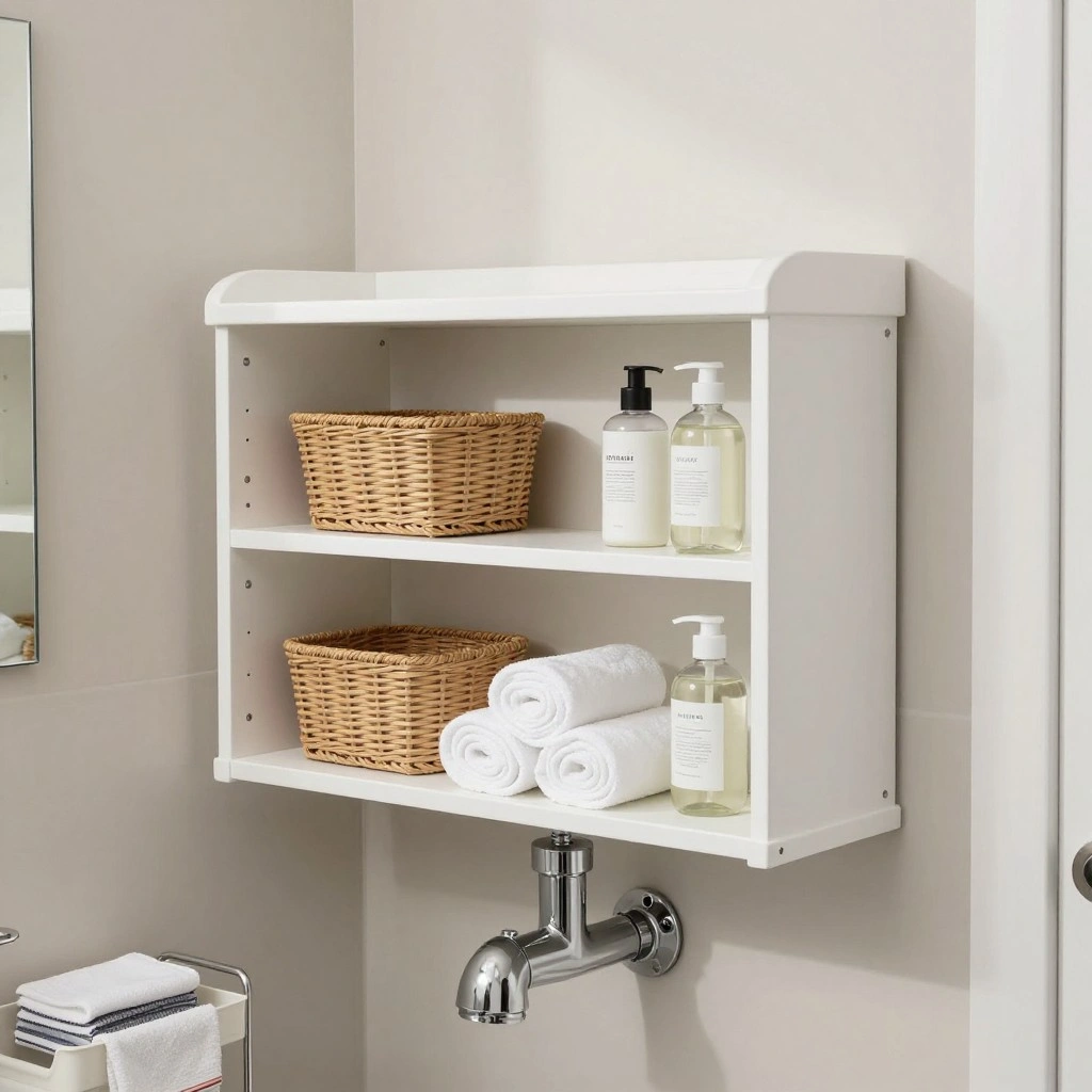 Over-the-Pipe Shelf Units