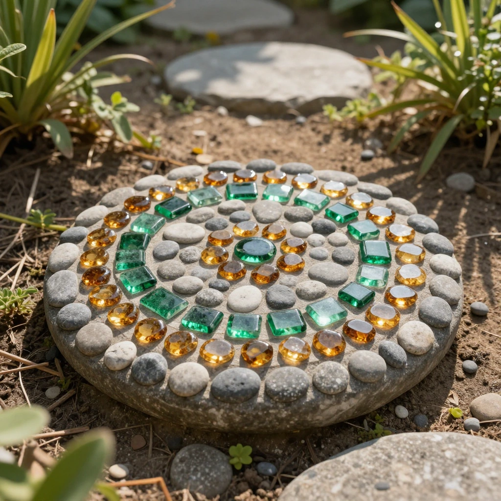 Pebble and Glass Combo Stones