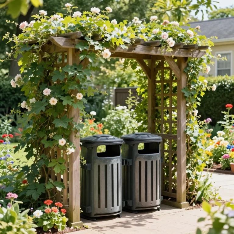 Outdoor Trash Can Storage