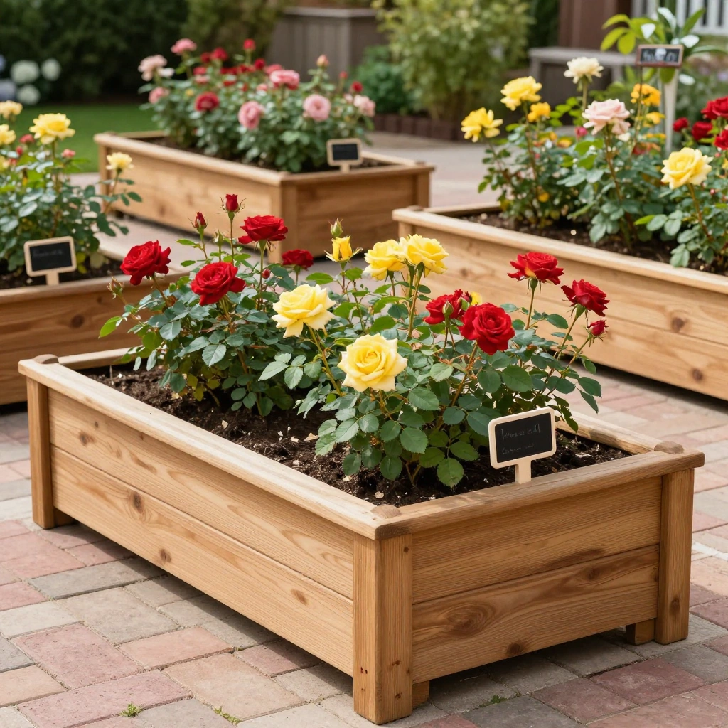 Raised Rose Beds