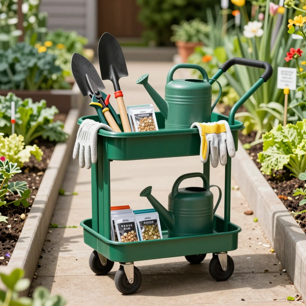 Rolling Garden Tool Cart