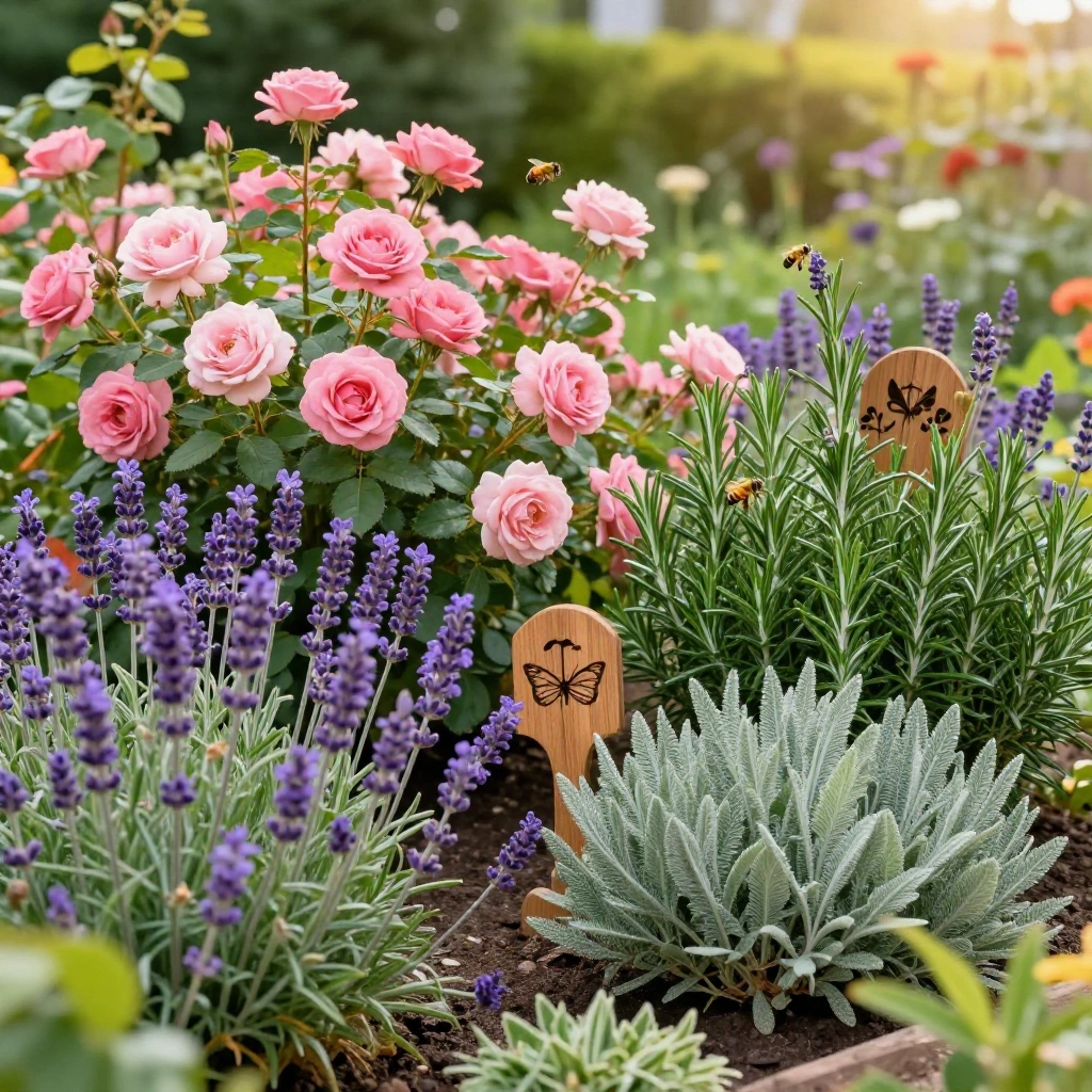 Rose & Herb Companion Garden