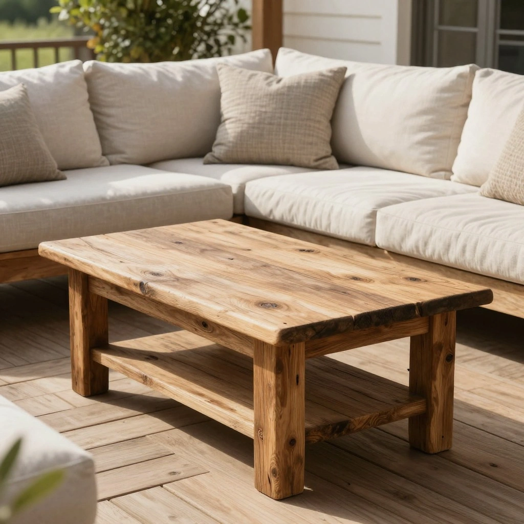Rustic Wooden Coffee Table