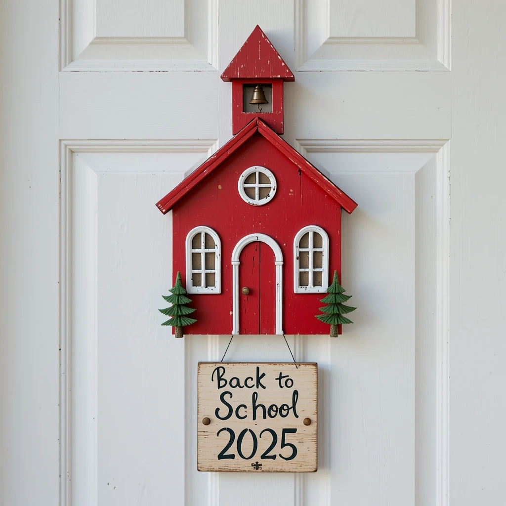 Schoolhouse Door Silhouette Decor