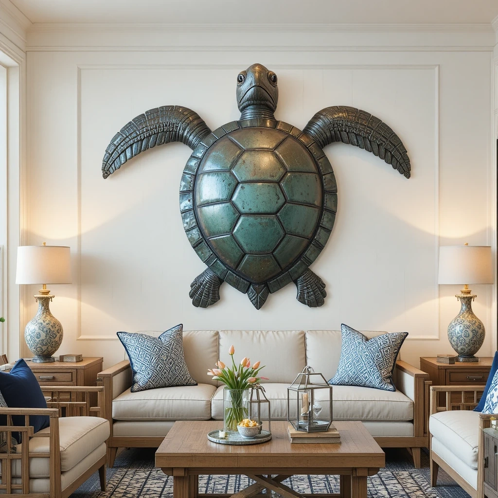 Sea Creature Metal Wall Sculptures