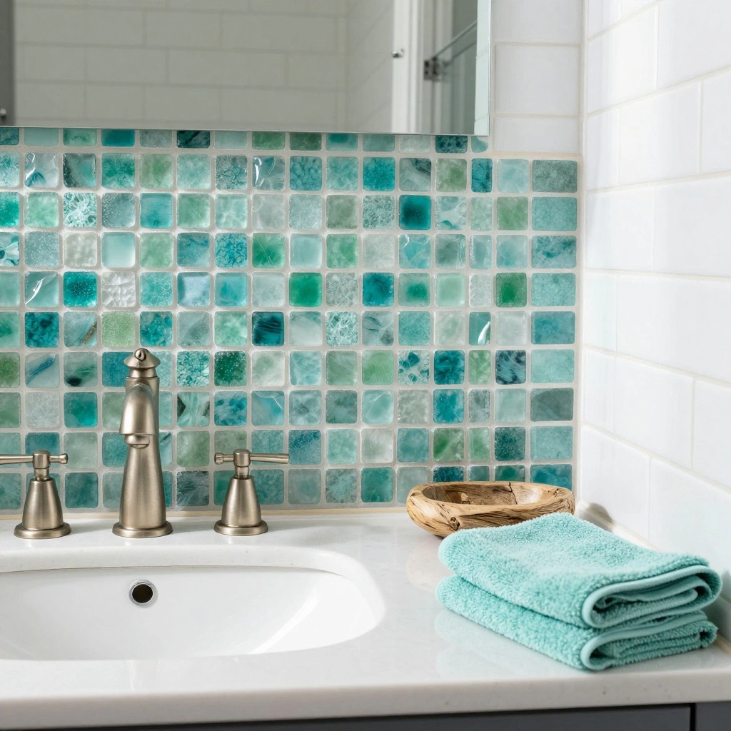 Sea Glass Tile Accents