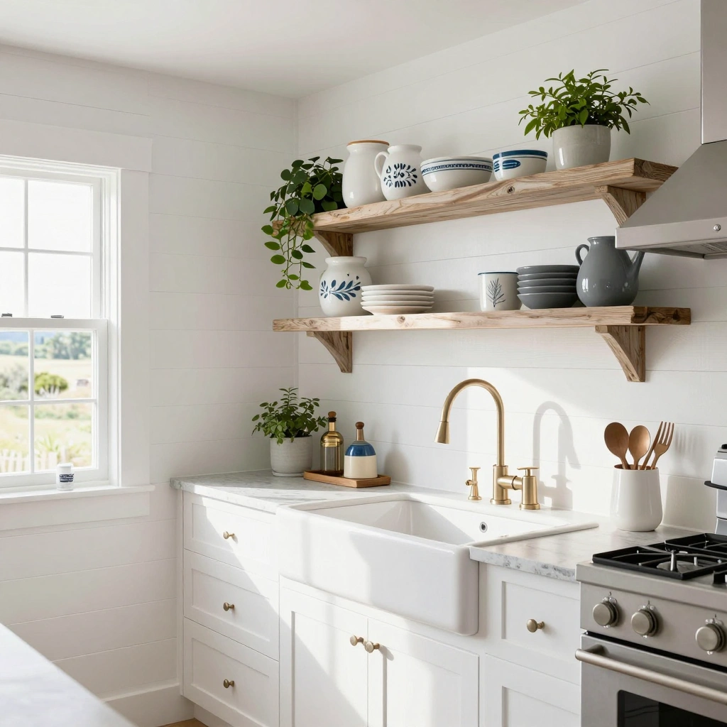 Shiplap Walls & Whitewashed Finishes