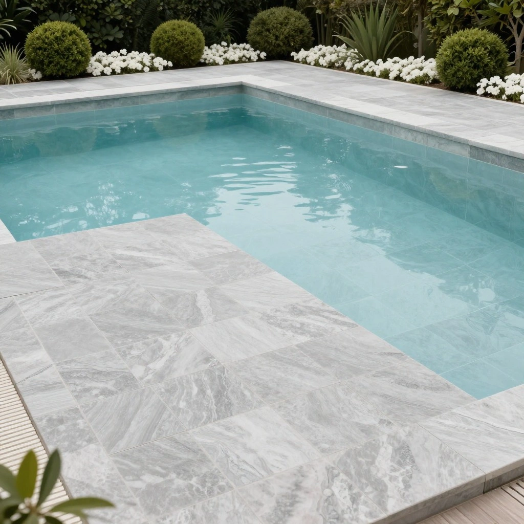Soft Gray Limestone-Look Porcelain