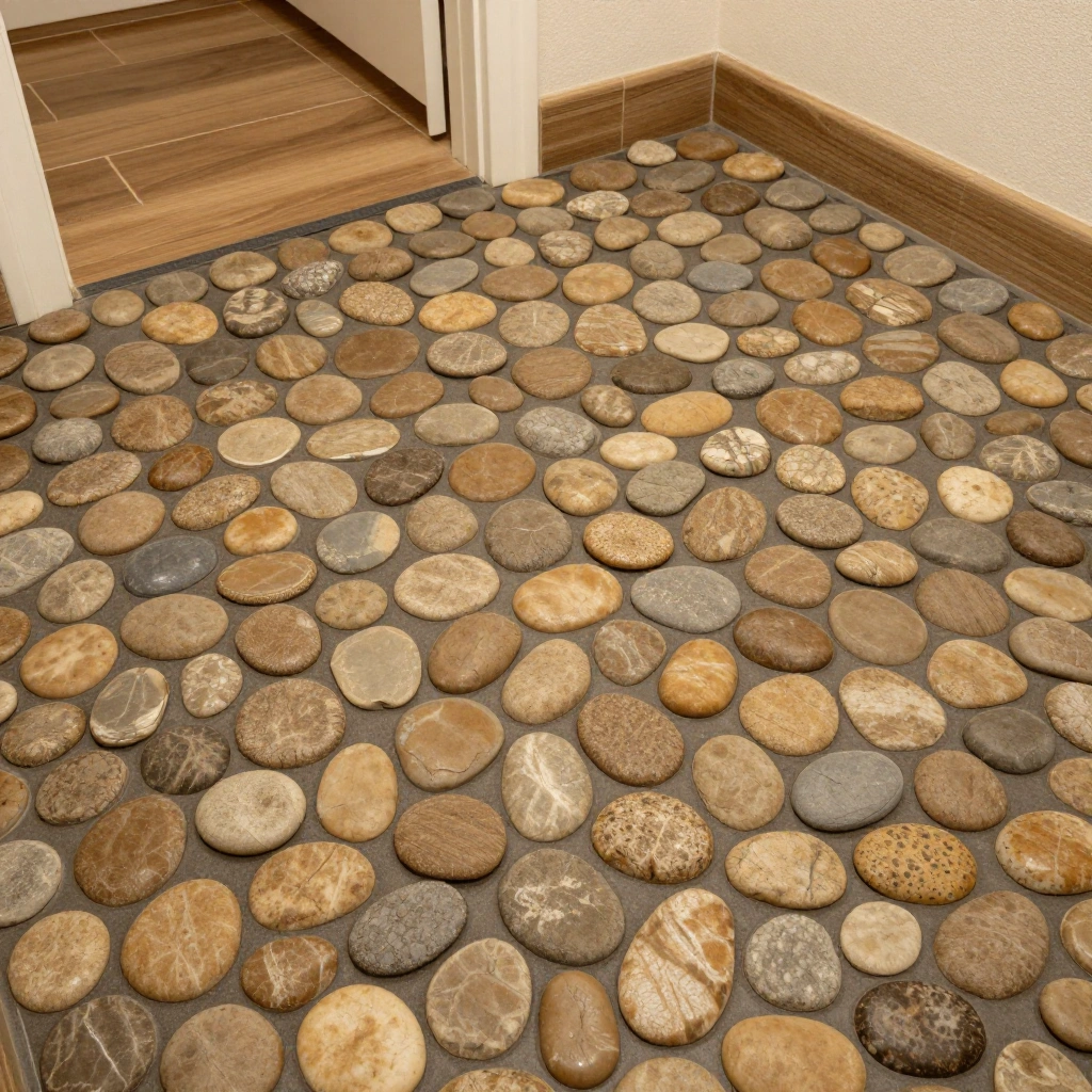 Stone or Pebble Floor Tiles