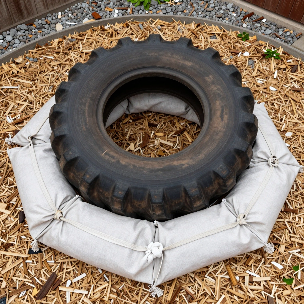 Strength Zone with Tires and Sandbags