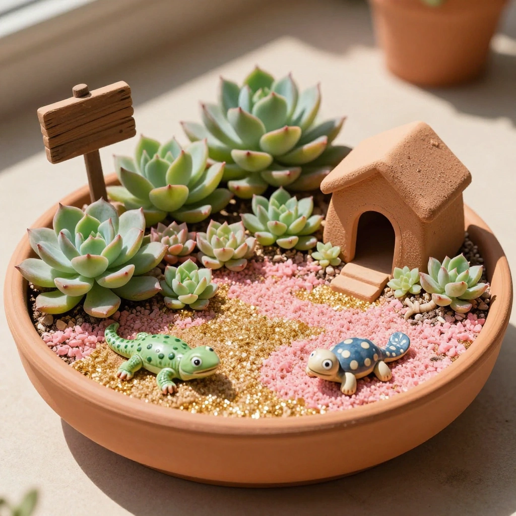 Succulent Fairy Desert Garden