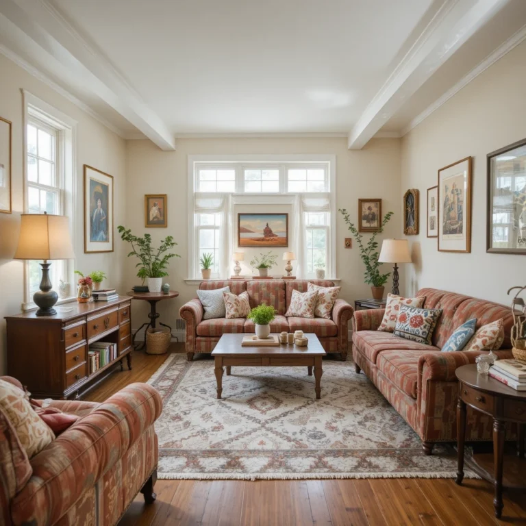 College Apartment Living Room