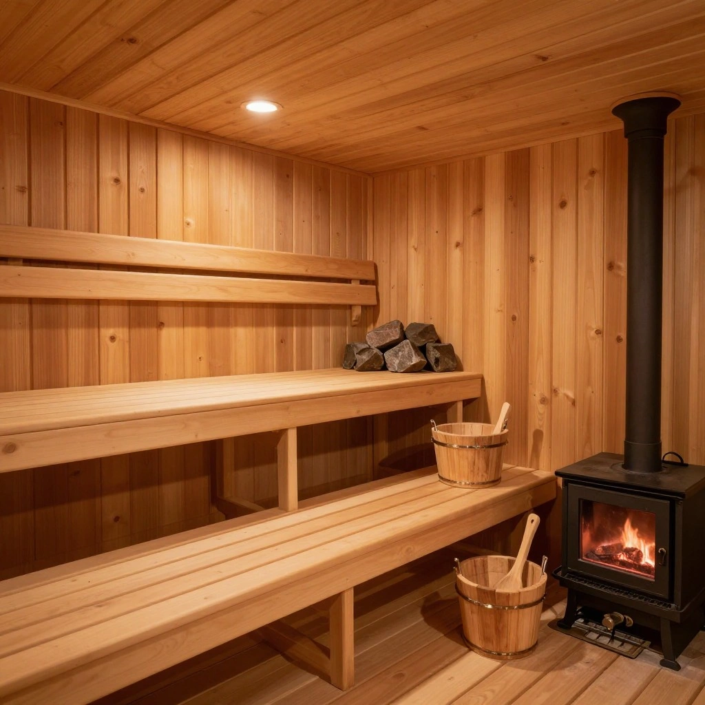 Traditional Finnish Cedar Sauna
